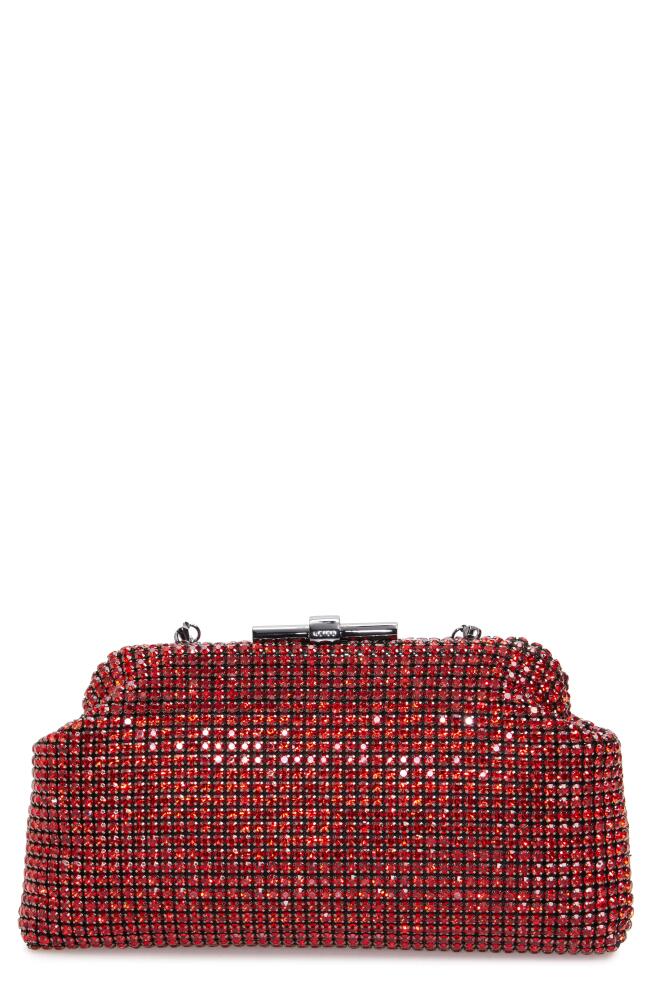 Reiss Adaline Crystal Embellished Clutch in Red Cover