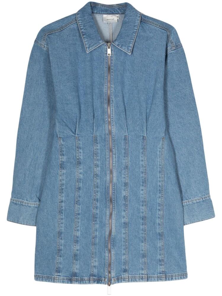 Gestuz Zoygz denim mini dress - Blue Cover