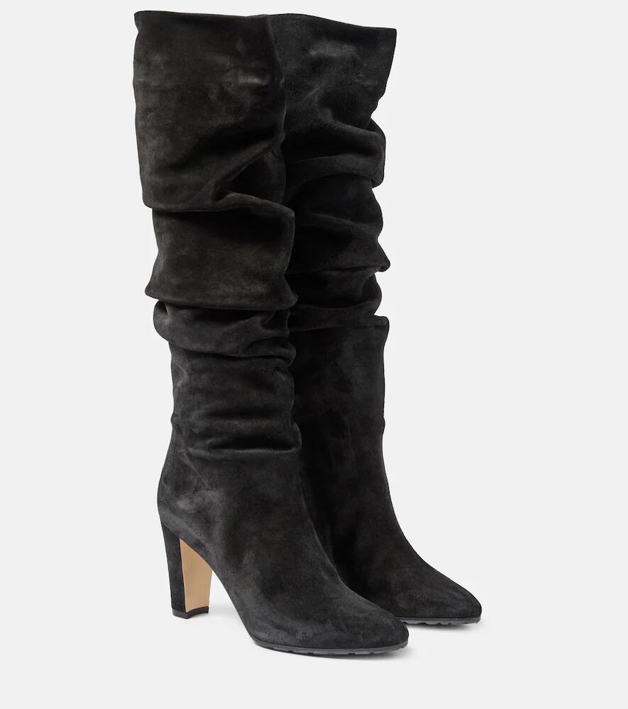 Manolo Blahnik Calassohi 90 suede mid-calf boots Cover