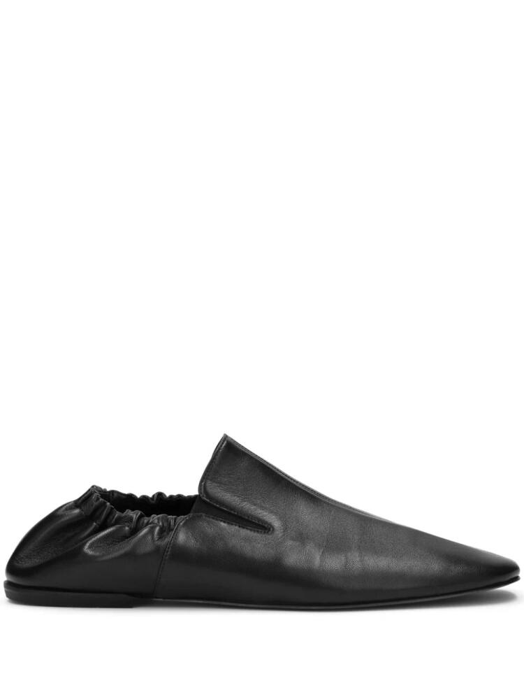 DRIES VAN NOTEN leather slip-on loafers - Black Cover