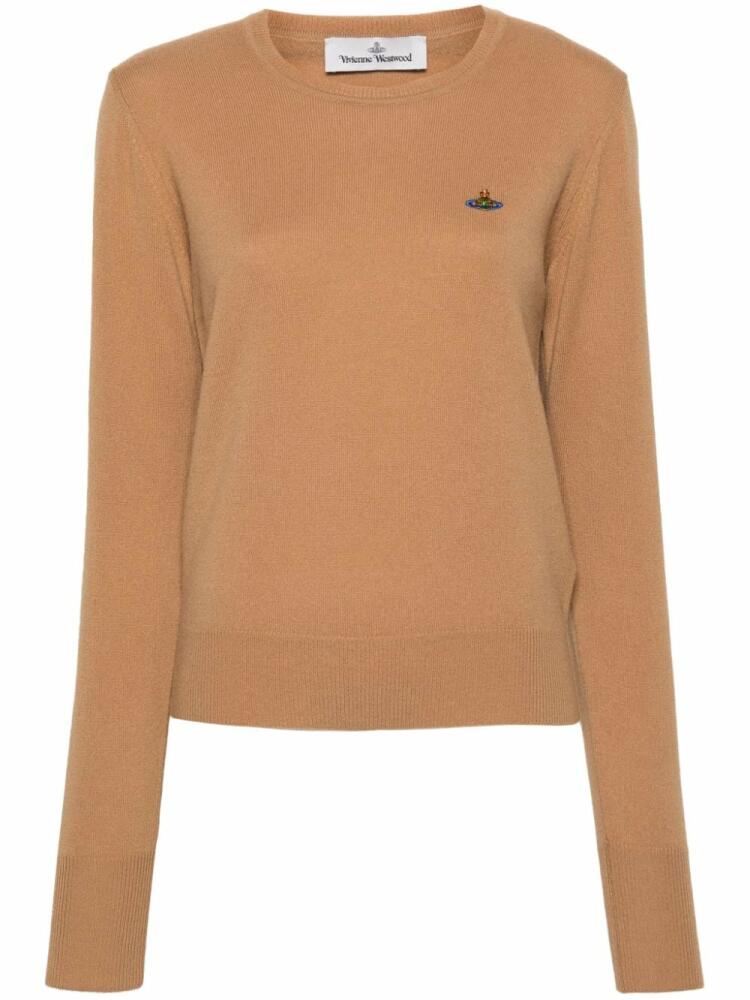 Vivienne Westwood Orb-embroidered jumper - Neutrals Cover