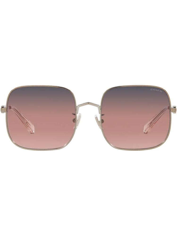 Coach oversized-frame sunglasses - Gold Cover