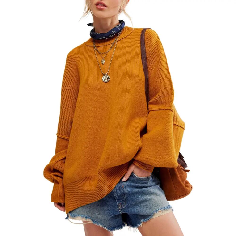 Free People Easy Street Tunic Sweater in Inca Gold Cover