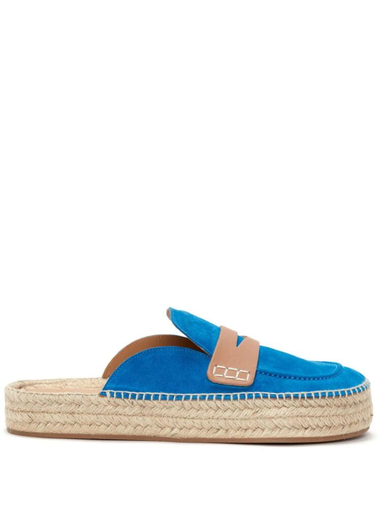 JW Anderson two-tone suede espadrilles - Blue Cover