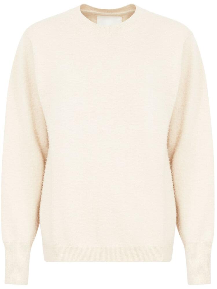 Maison Margiela crew-neck cashmere-cotton jumper - Neutrals Cover