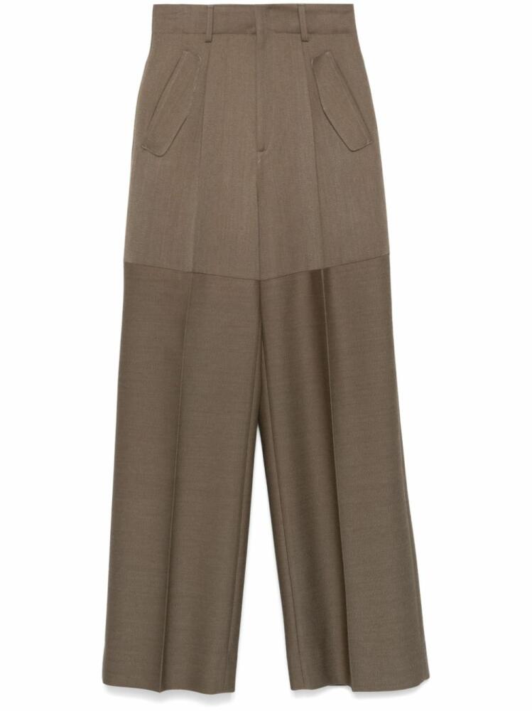 Victoria Beckham panelled trousers - Brown Cover