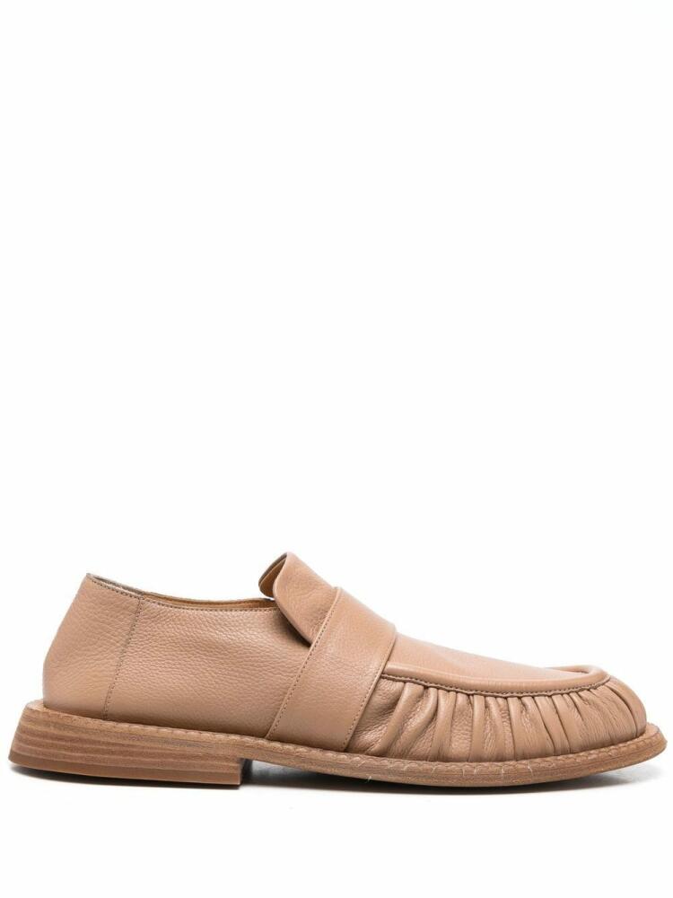 Marsèll ruched-detail slip-on loafers - Neutrals Cover