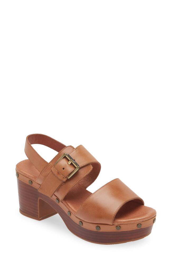 Chocolat Blu Garland Slingback Platform Sandal in Whiskey Leather Cover