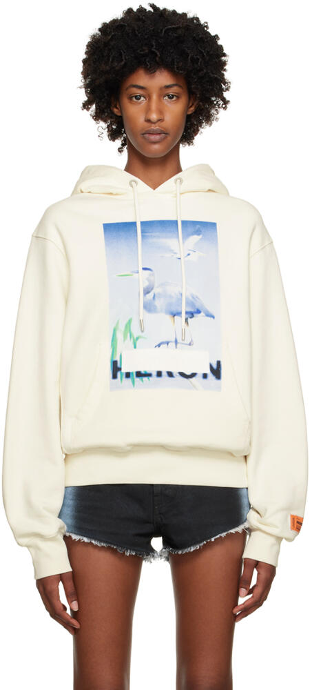 Heron Preston White Censored Heron Hoodie Cover