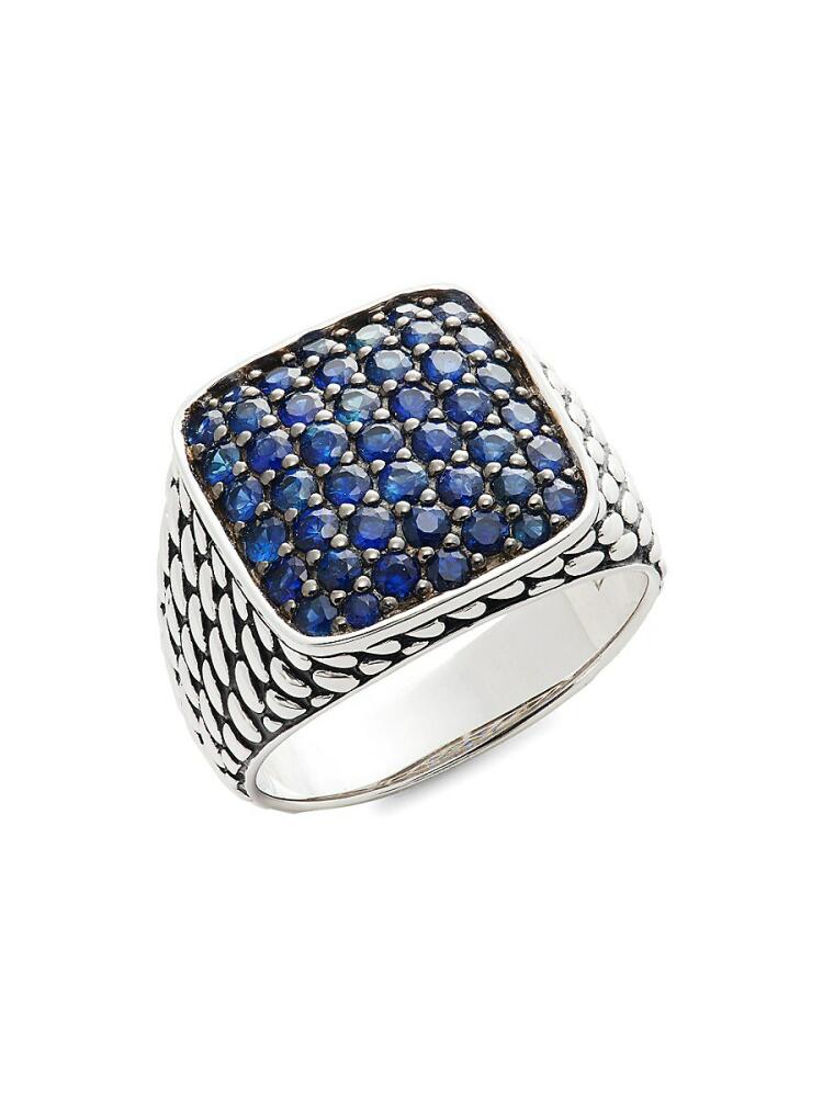 Effy Men's Sterling Silver & Blue Sapphire Ring Cover