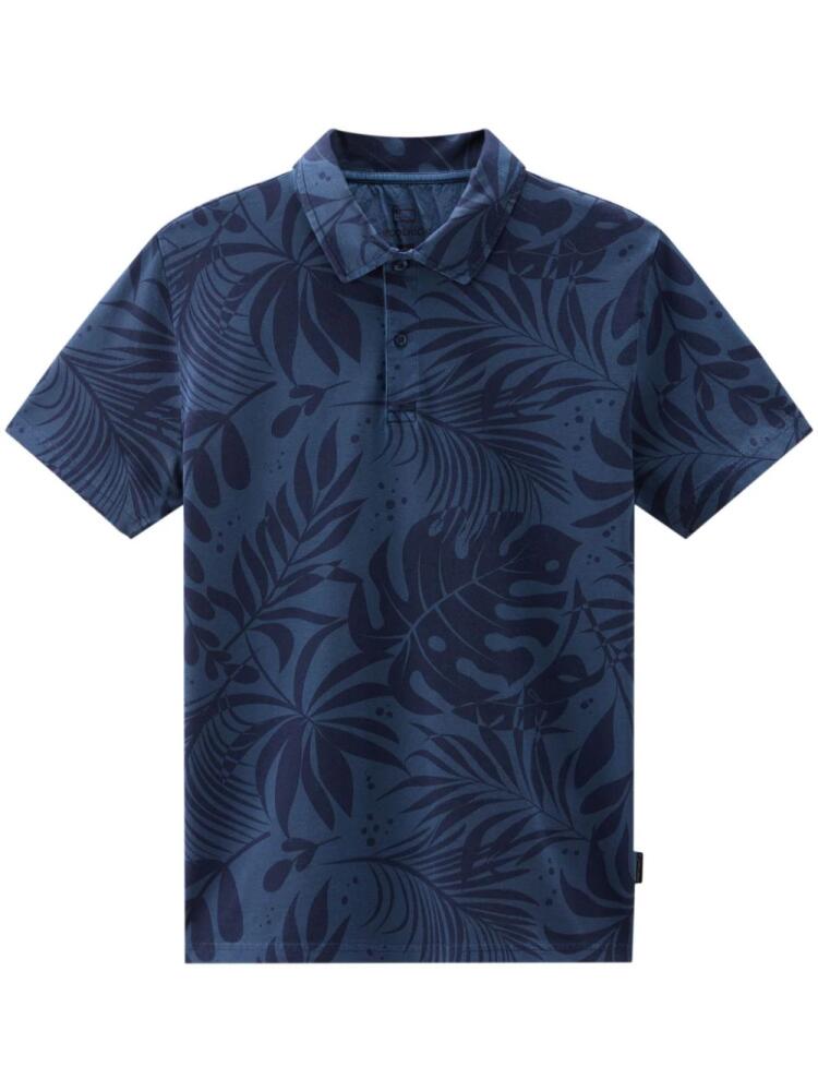 Woolrich Tropical short-sleeved polo shirt - Blue Cover