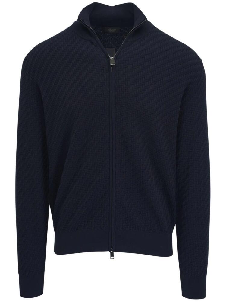 Brioni zipped cardigan - Blue Cover