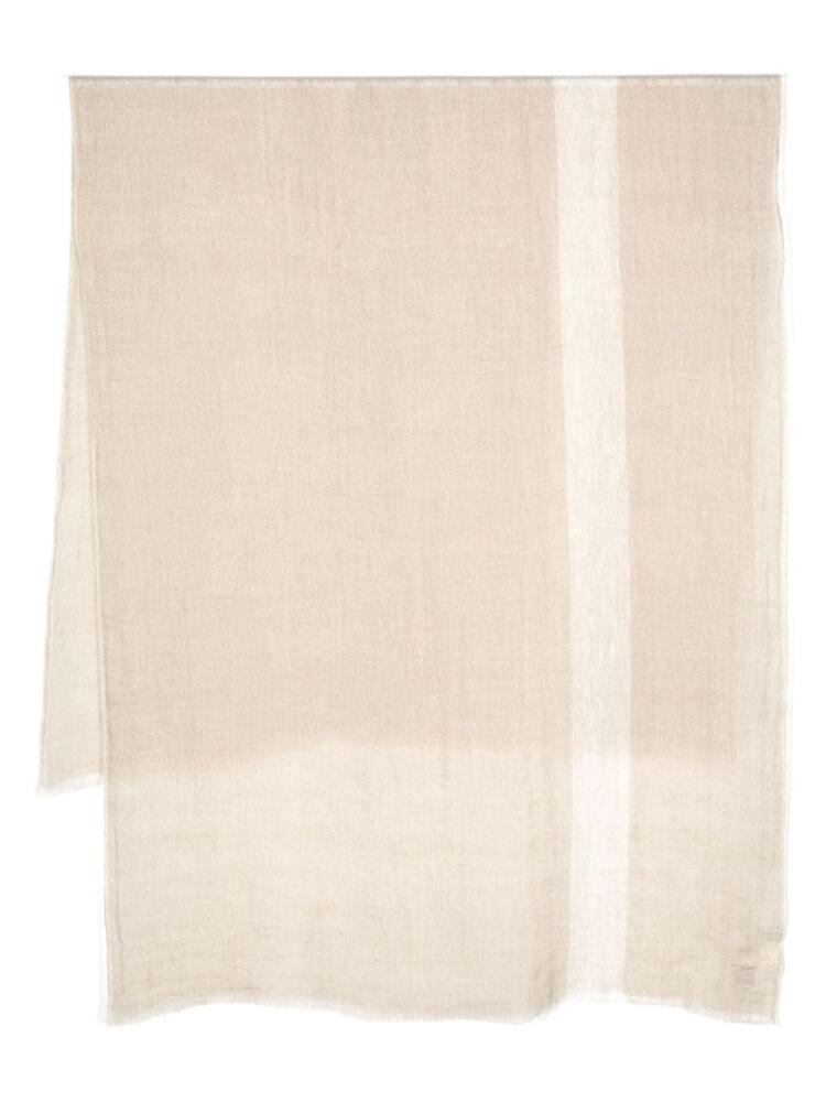 Eleventy frayed linen scarf - Neutrals Cover