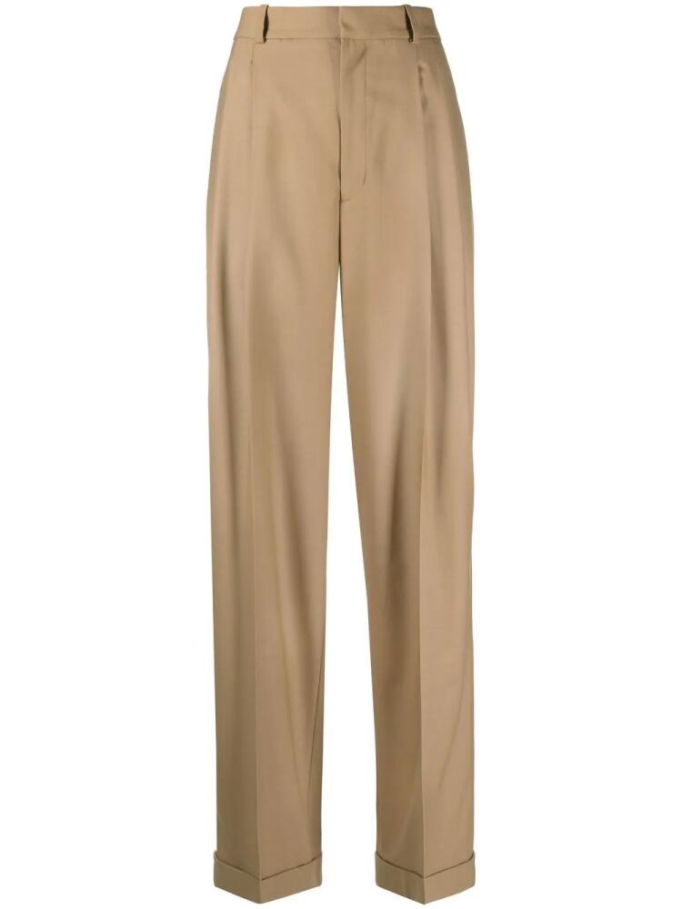 Polo Ralph Lauren stretch-wool straight-leg trousers - Brown Cover