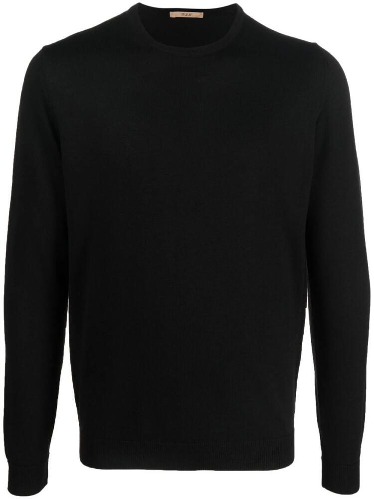 Nuur crew-neck merino jumper - Black Cover