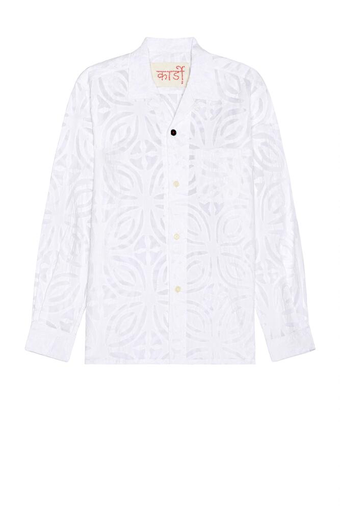 Kardo Ayo Long Sleeve Shirt in White Cover