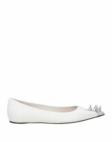 Alexander Mcqueen Woman Ballet flats White Soft Leather Cover