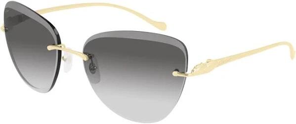 Cartier Panthere De Cartier Grey Gradient Cat Eye Ladies Sunglasses Cover