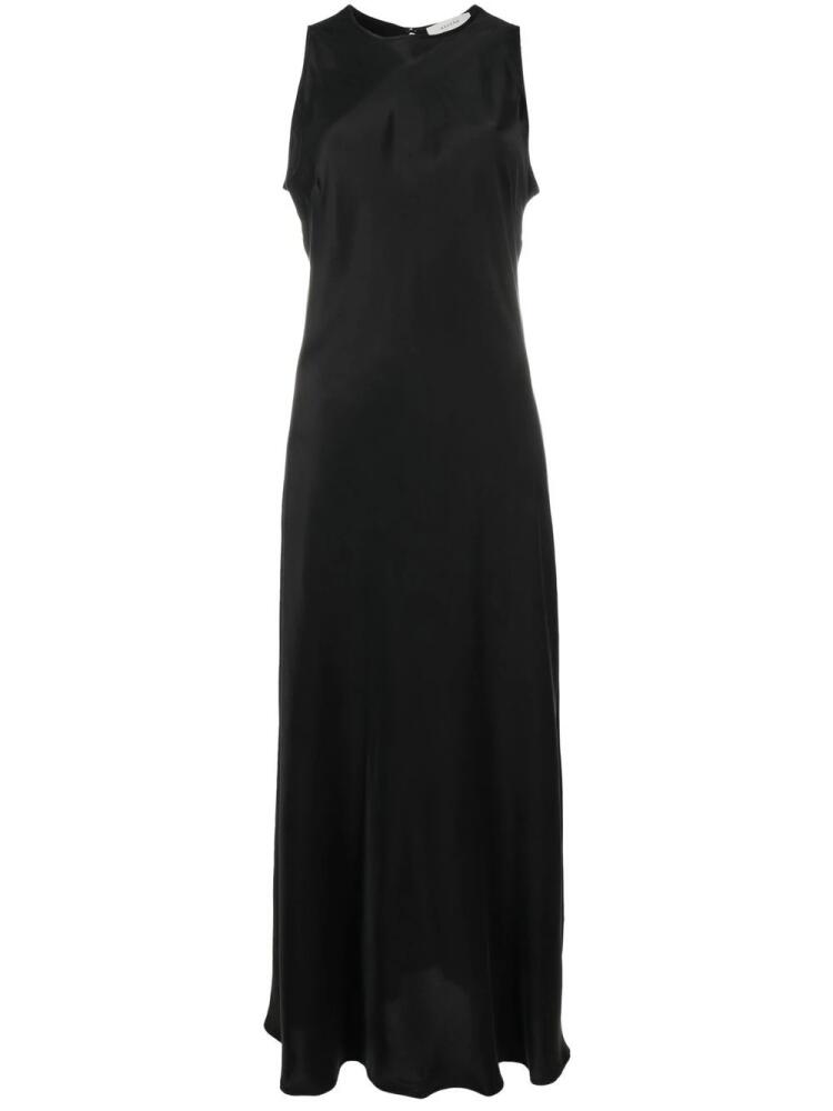 Asceno Valencia silk slip dress - Black Cover