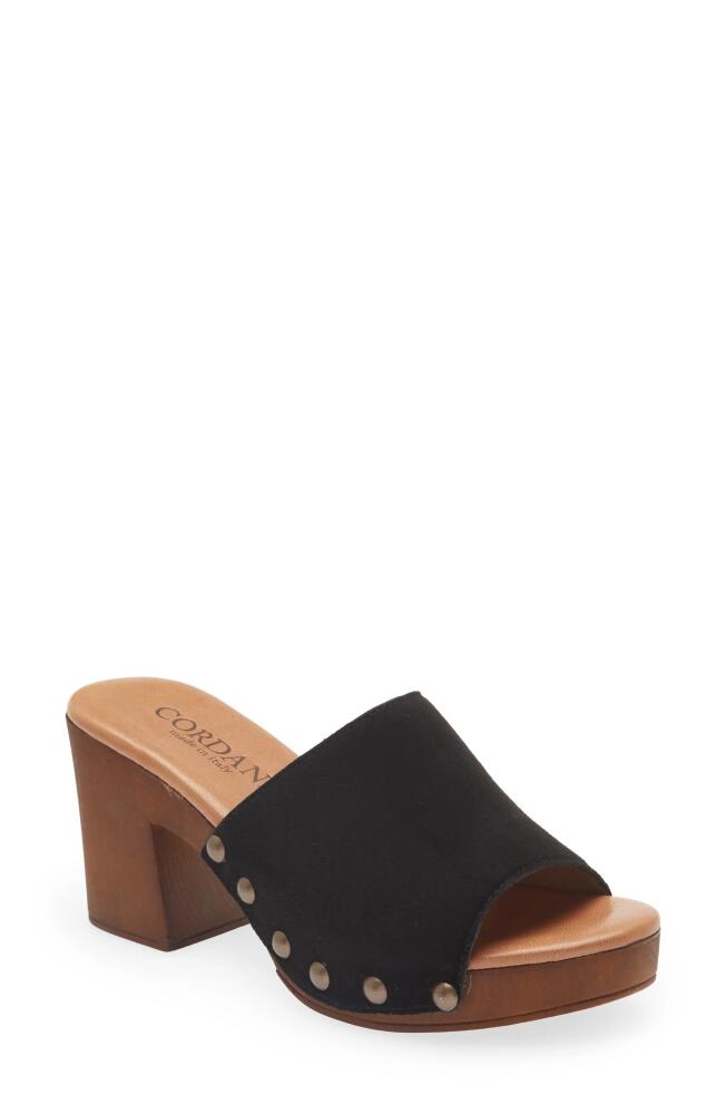 Cordani Whitley Block Heel Sandal in Black Suede Cover