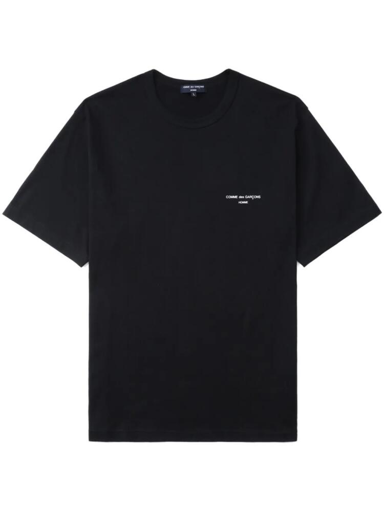 Comme des Garçons Homme logo-print cotton T-shirt - Black Cover