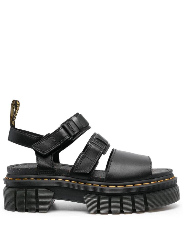 Dr. Martens Ricki leather platform sandals - Black Cover