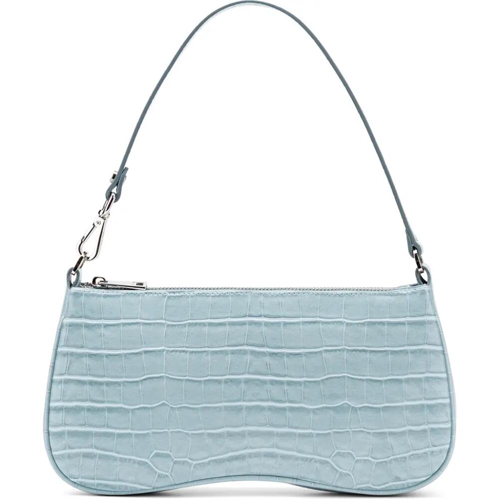 JW PEI Eva Croc Embossed Faux Leather Convertible Shoulder Bag in Ice Croc Cover