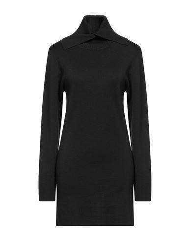 Seventy Sergio Tegon Woman Mini dress Black Wool, Acrylic, Polyester Cover