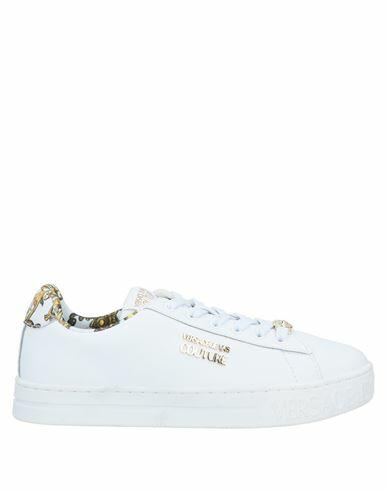 Versace Jeans Couture Woman Sneakers White Soft Leather Cover