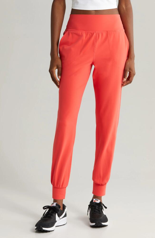 zella Studio Luxe High Waist Slim Joggers in Red Cayenne Cover