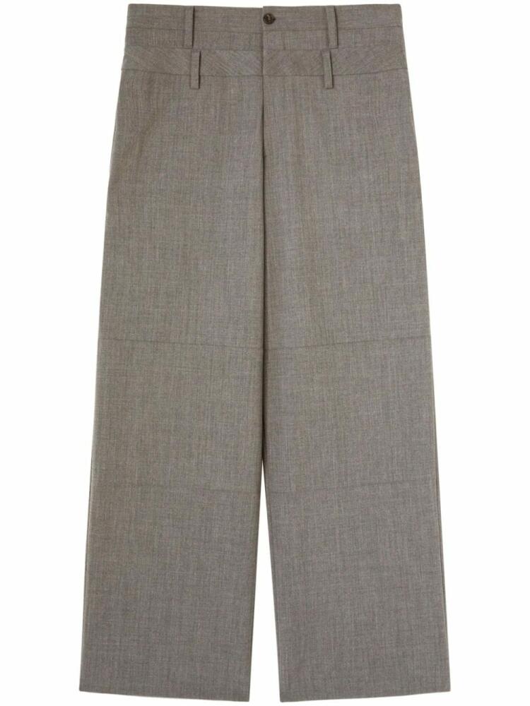 AMBUSH double belted wide leg trouser - Grey Cover