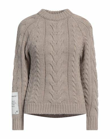 Hinnominate Woman Sweater Light grey Acrylic, Polyester Cover