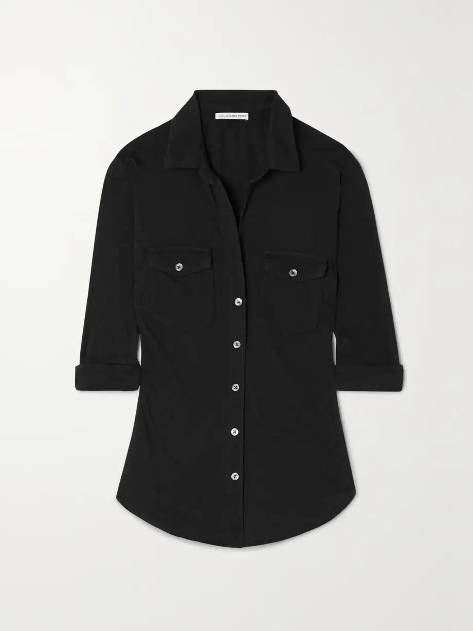 James Perse - Slub Supima Cotton Shirt - Black Cover