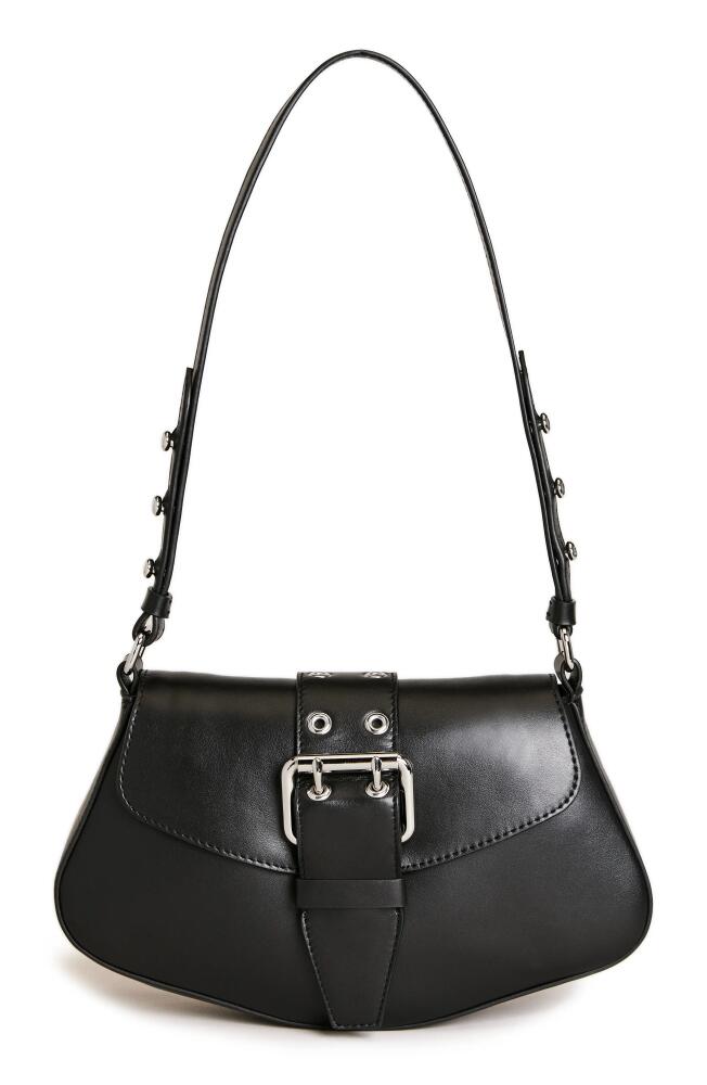 Reformation Rafaella Shoulder Bag in Black Leather Cover