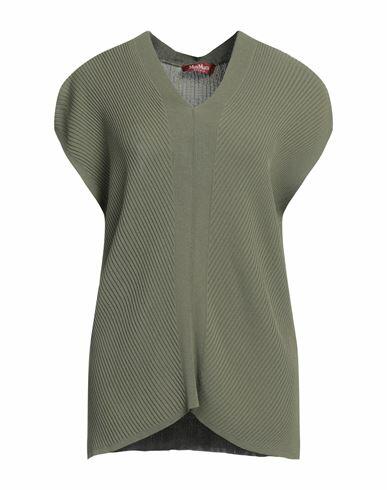 Max Mara Studio Woman Sweater Military green Viscose, Polyester Cover