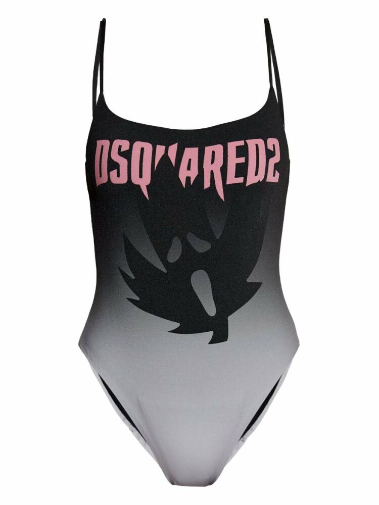 DSQUARED2 logo-print one-piece swimsuit - Black Cover