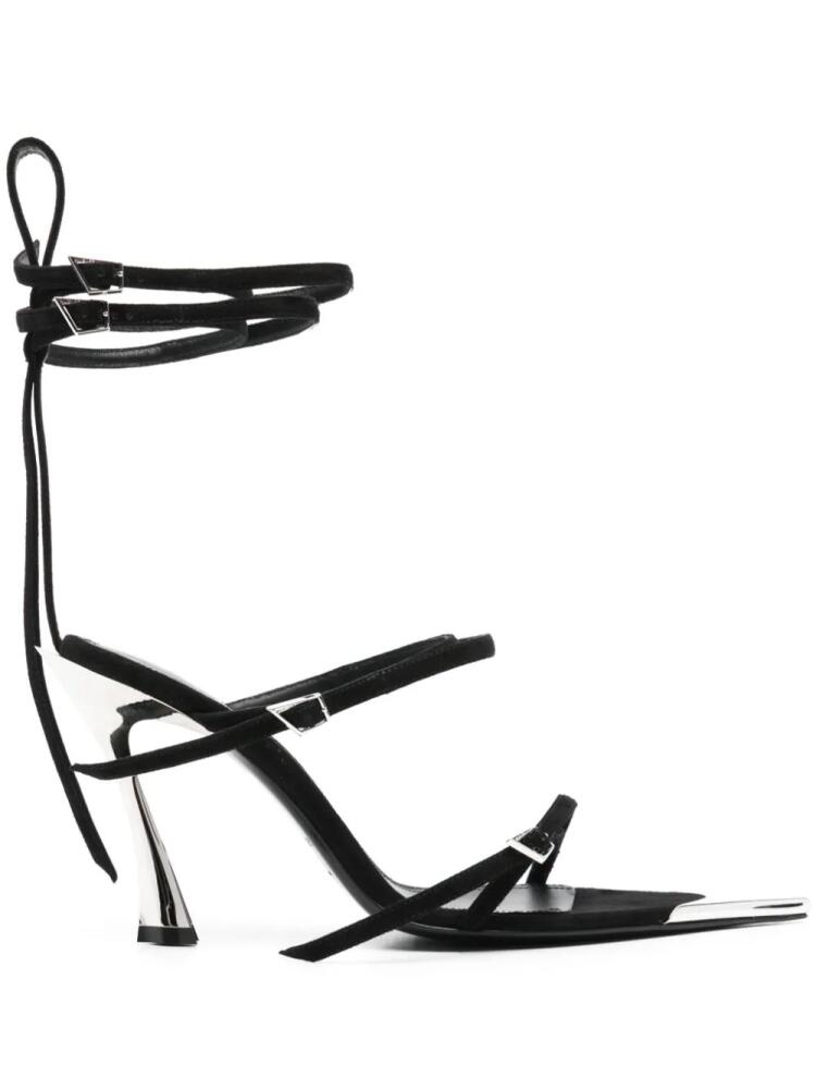 Mugler Fang 95mm sandals - Black Cover