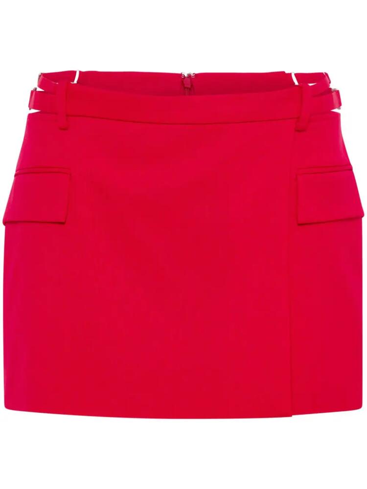 Dion Lee cut-out wrap miniskirt - Red Cover