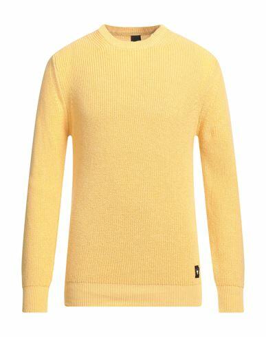 Why Not Brand Man Sweater Yellow Cotton, Acrylic Cover