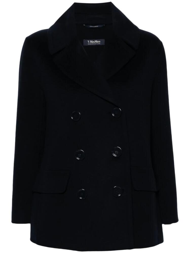 'S Max Mara Efebo peacoat - Blue Cover