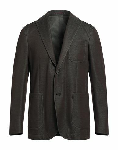 The Gigi Man Blazer Dark brown Cotton, Polyester, Elastane Cover