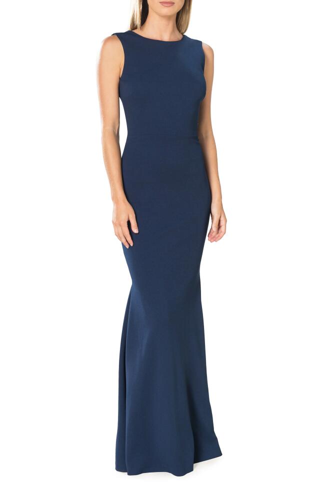 Dress the Population Leighton Sleeveless Mermaid Evening Gown in Peacock Blue Cover