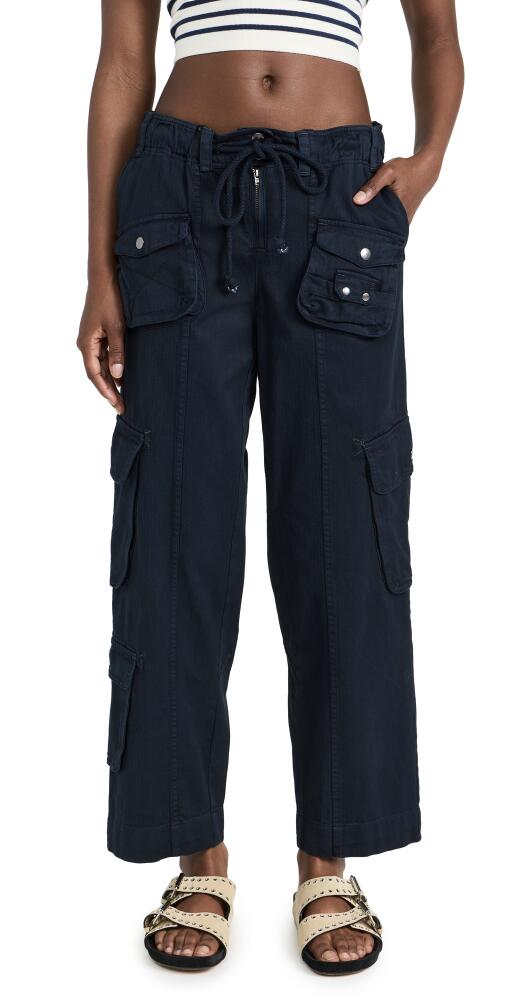 Free People Tahiti Cargo Pants Black Cover