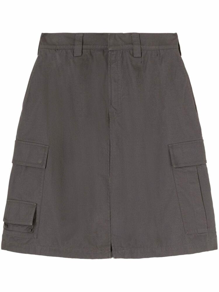 AMBUSH front-slit cargo shorts - Grey Cover