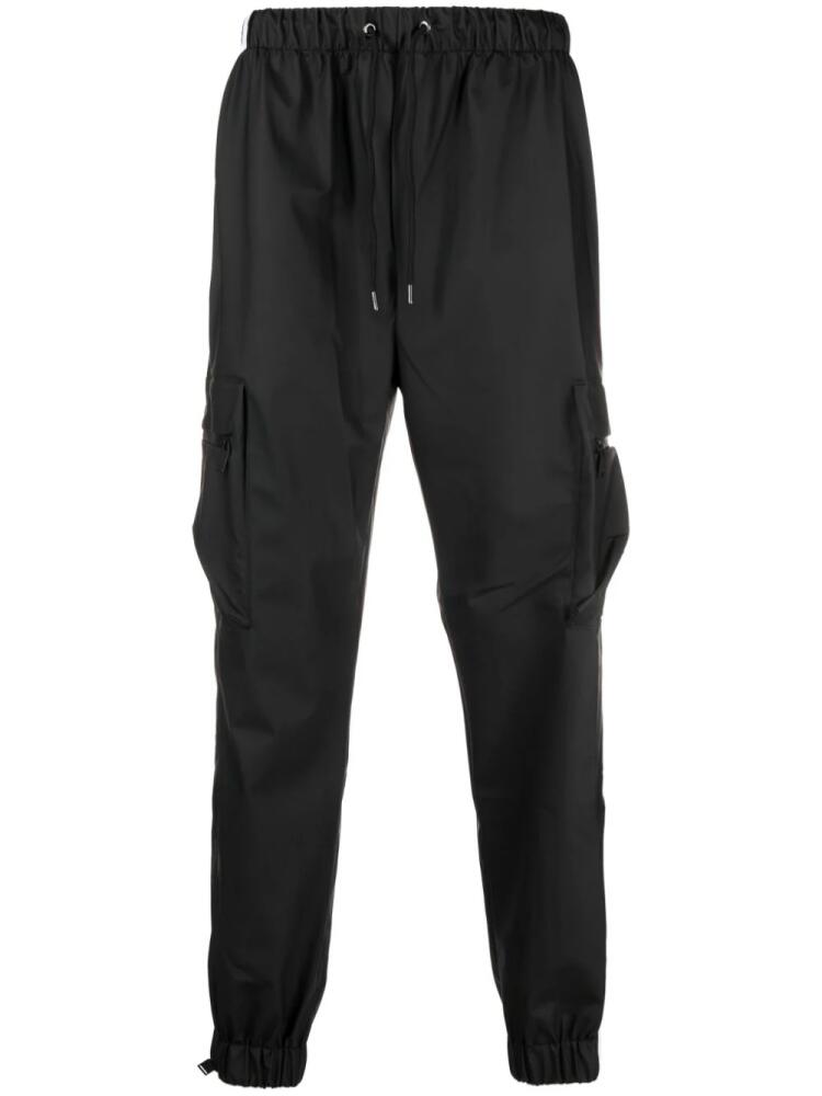 Rains drawstring-waistband tapered cargo trousers - Black Cover