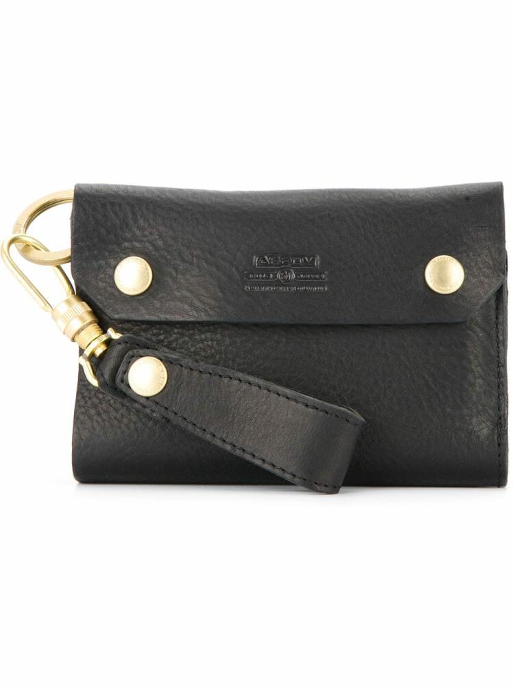 As2ov Oiled shrink short wallet - Black Cover