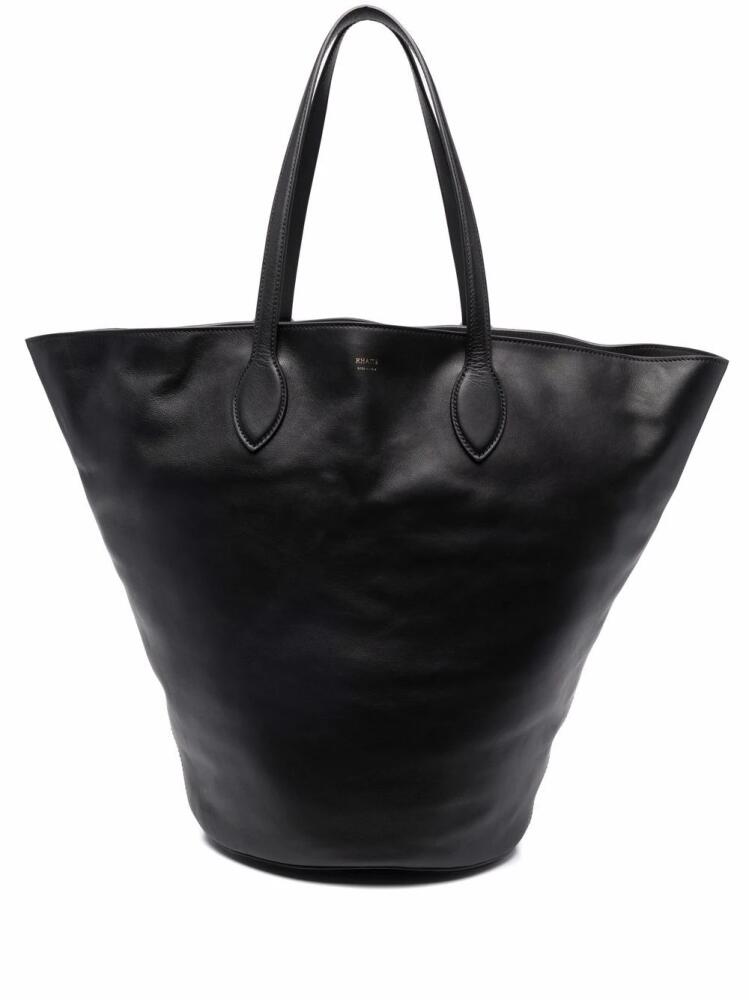 KHAITE logo shopper tote - Black Cover