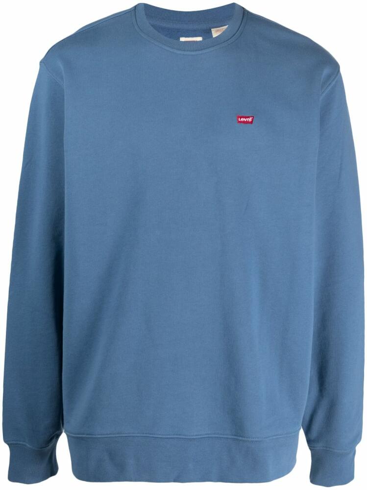 Levi's embroidered-logo cotton sweatshirt - Blue Cover