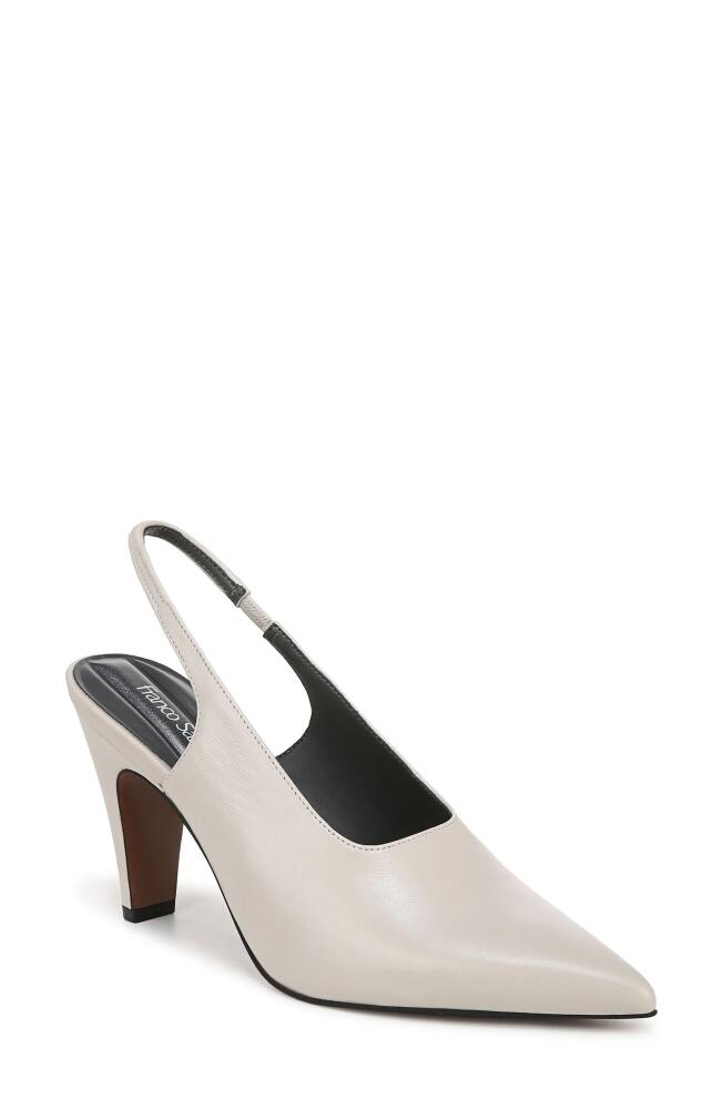 Franco Sarto Sorrento Slingback Pointed Toe Pump in White Cover