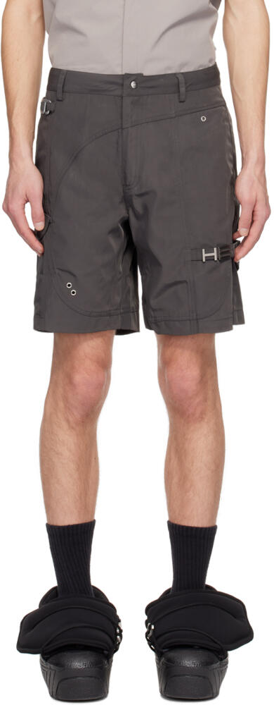 HELIOT EMIL SSENSE Exclusive Gray Minimal Shorts Cover